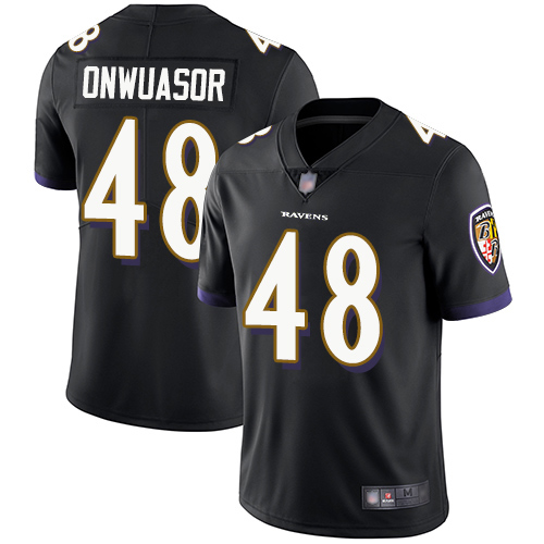Baltimore Ravens Limited Black Men Patrick Onwuasor Alternate Jersey NFL Football #48 Vapor Untouchable->women nfl jersey->Women Jersey